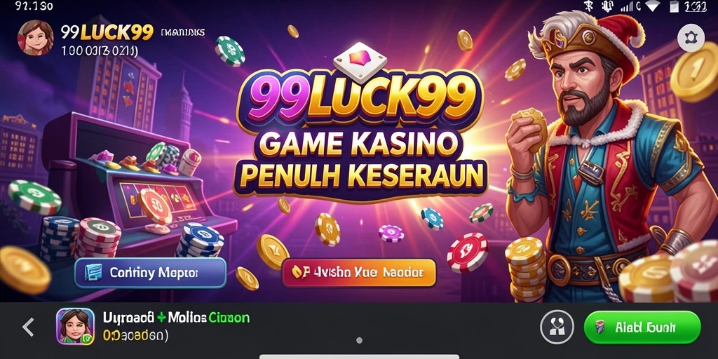 Tampilan gameplay mendebarkan di 99LUCK99
