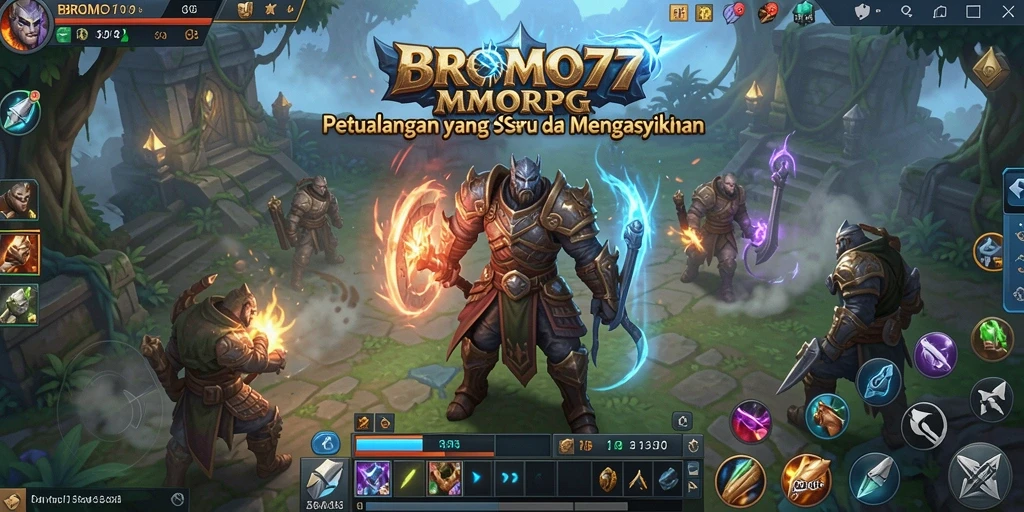 Tampilan menakjubkan dari gameplay BROMO77 yang penuh aksi.