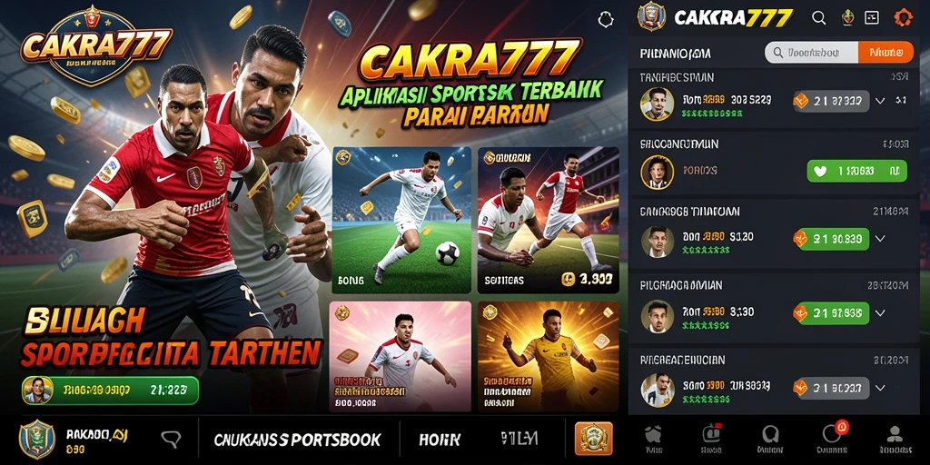 Gameplay CAKRA777 yang menampilkan fitur taruhan langsung.