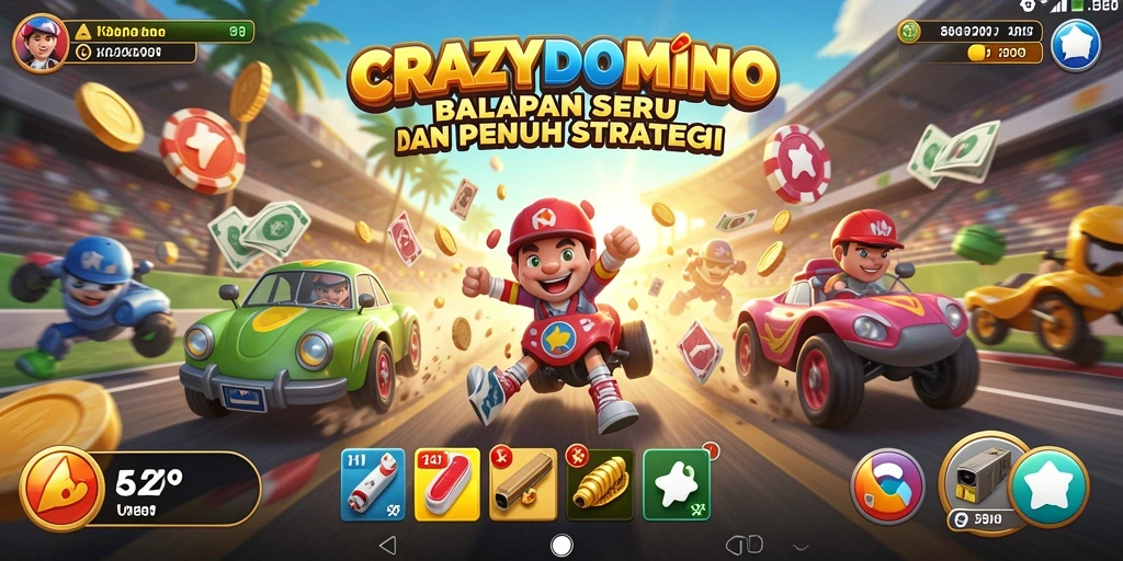 Gameplay seru dan menegangkan dari CRAZYDOMINO.