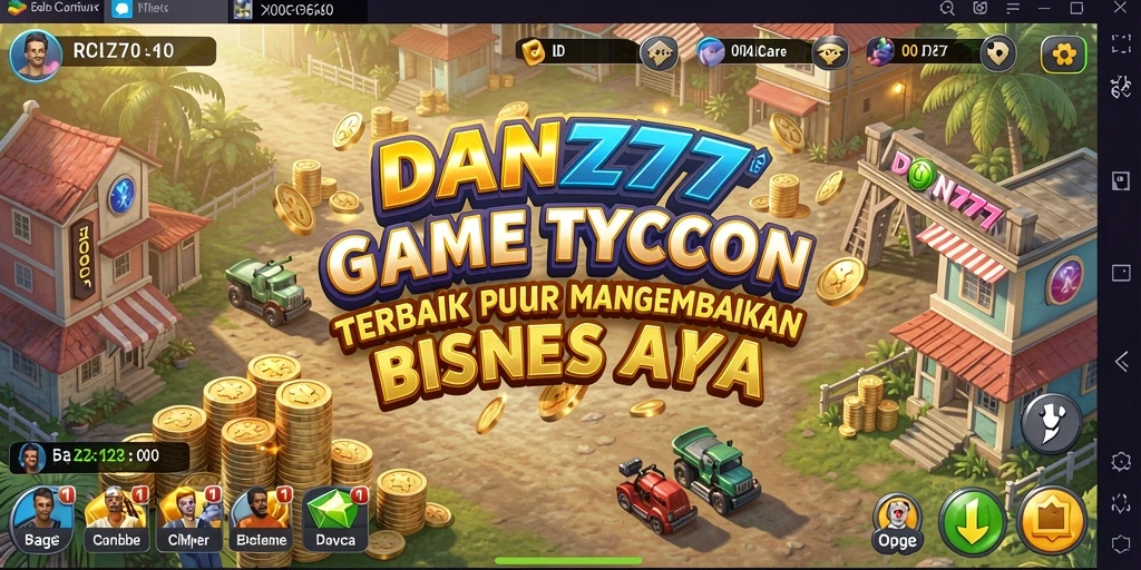 Tampilan gameplay Tycoon yang menarik dari DAN777 saat membangun perusahaan.
