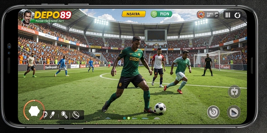 Tampilan screenshot DEPO89 yang menunjukkan antarmuka aplikasi olahraga.