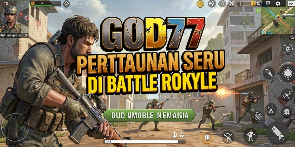 Screenshot gameplay GOD77 yang menampilkan aksi mendebarkan di arena Battle Royale.