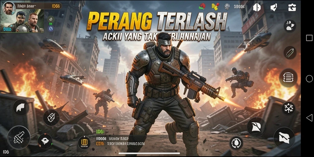 Tampilan aksi seru dalam gameplay ID66 yang menantang.