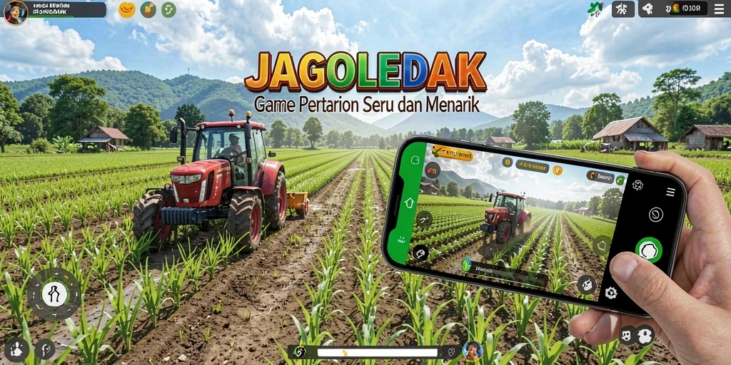 Tampilan gameplay JAGOLEDAK yang penuh warna dan menarik.