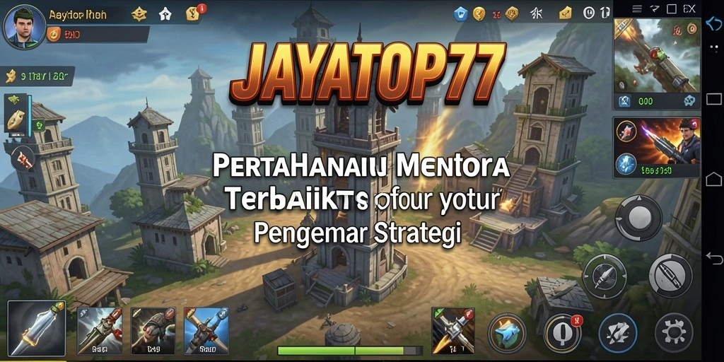 Gameplay JAYATOP77 menampilkan pertarungan Tower Defense yang mendebarkan.