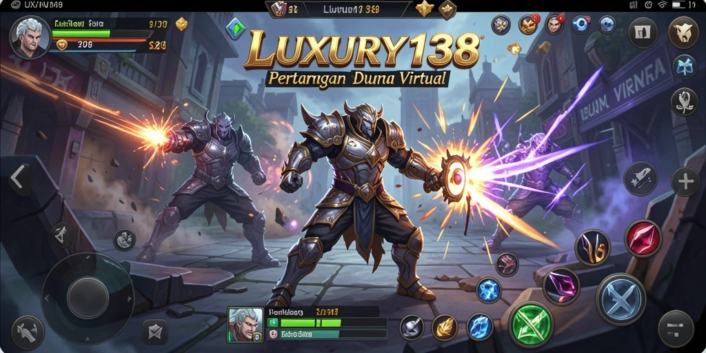 Tampak pertarungan sengit antara karakter-karakter kuat di LUXURY138.