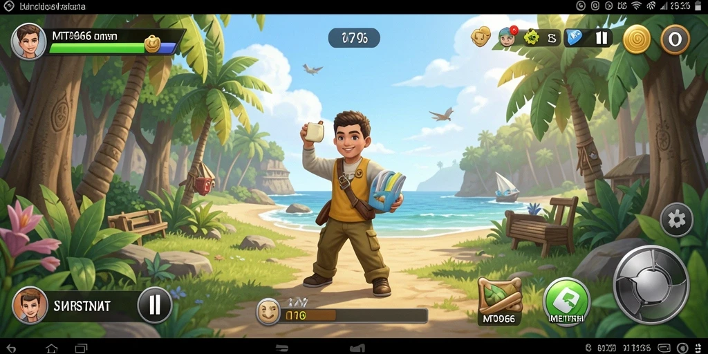 Screenshot utama menampilkan gameplay santai yang menyenangkan di MT966.