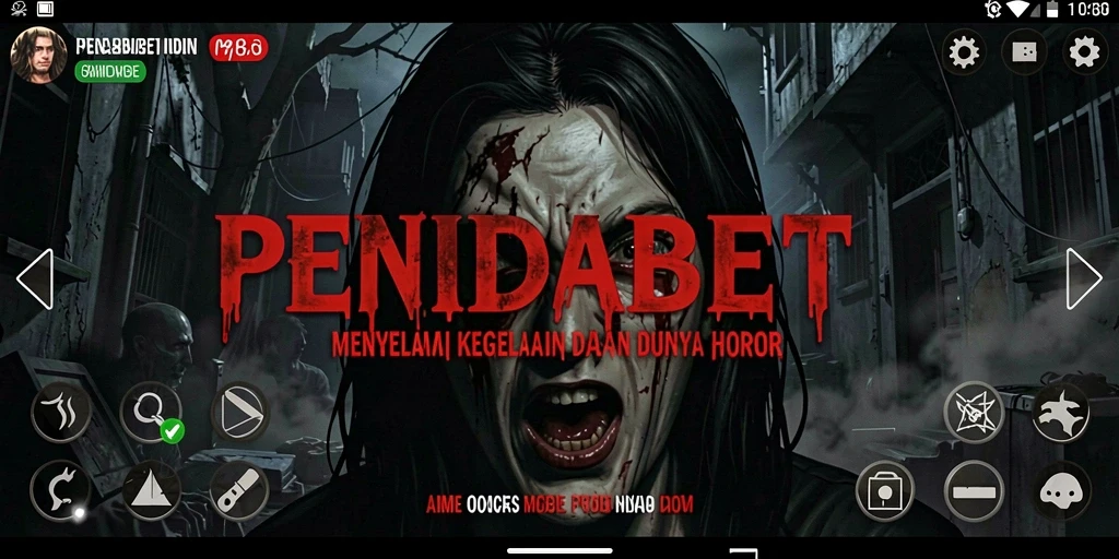Tampilan gameplay PENIDABET yang menyeramkan dan menegangkan.