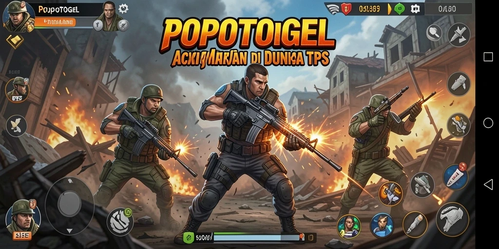 Tangkapan layar menunjukkan aksi seru dalam game TPS ini.