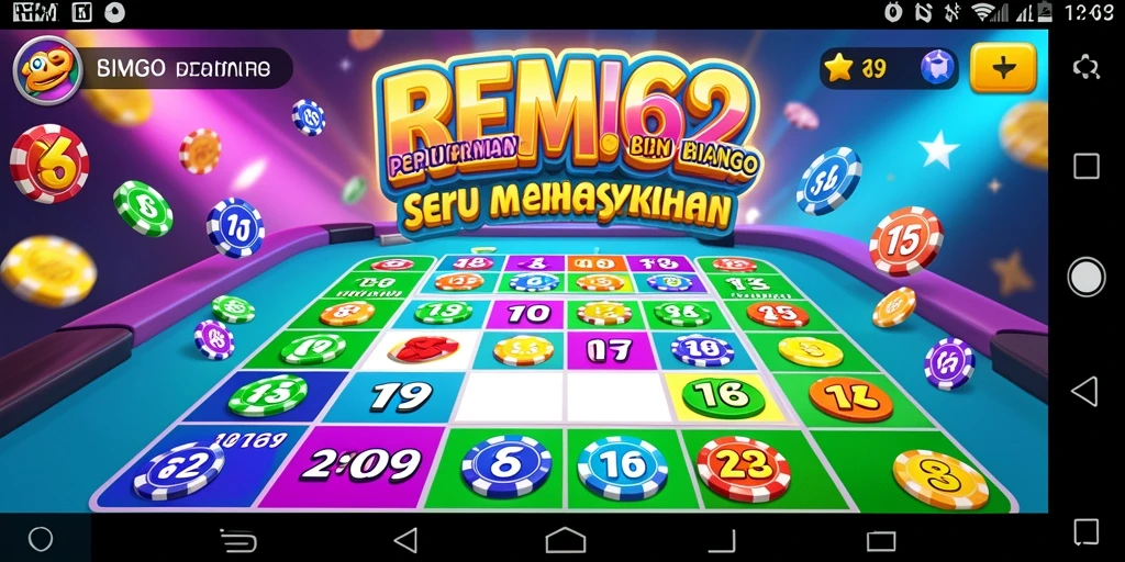 Tampilan menarik dari gameplay Bingo di REMI62.