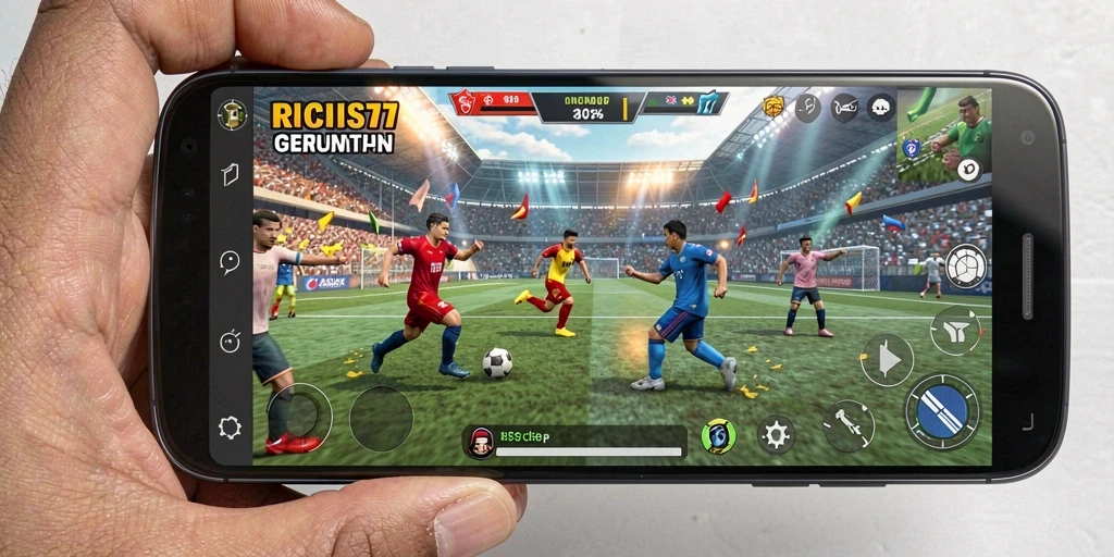 Tampilan RICIS77 yang menegangkan dalam pertandingan olahraga.