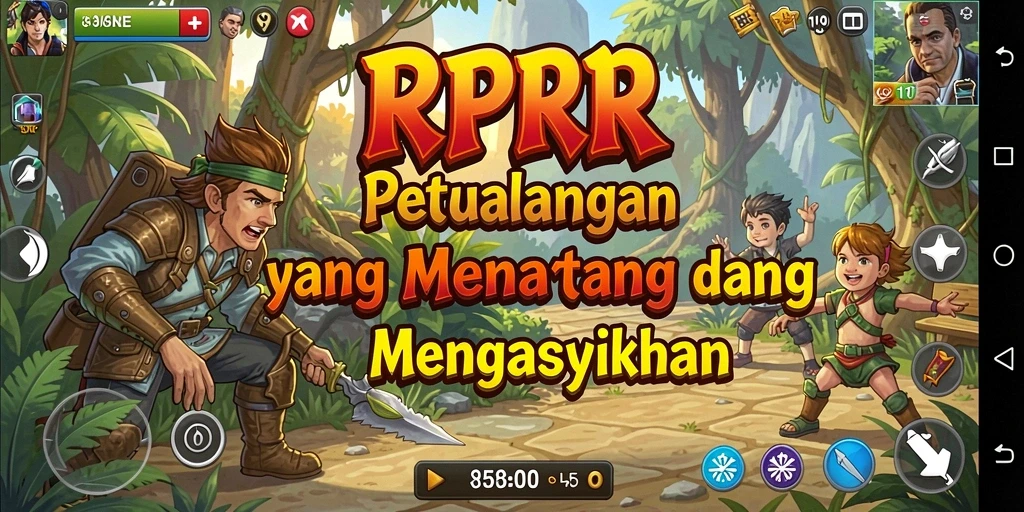 Tangkapan layar RPRR menampilkan aksi mendebarkan dalam petualangan seru.