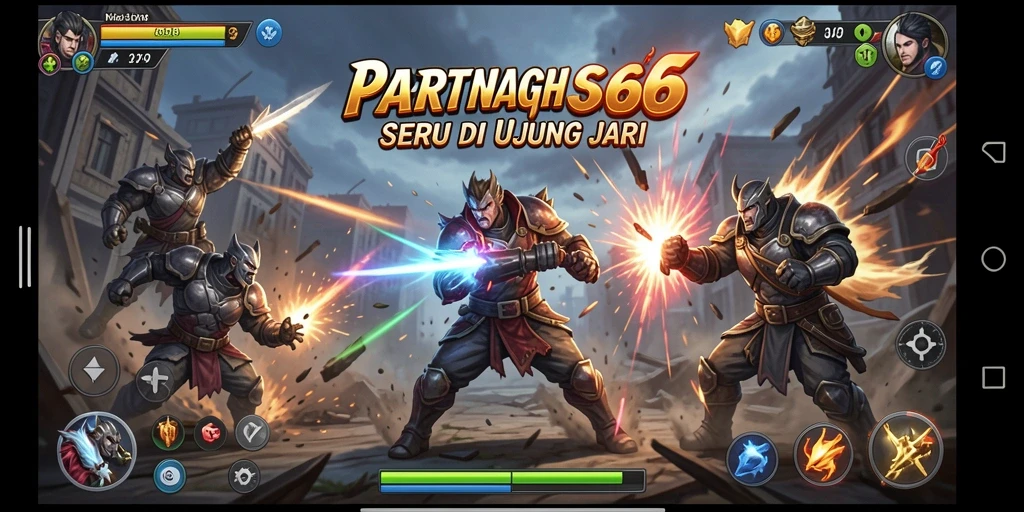 Screenshot utama RR666 menampilkan pertarungan seru antara dua karakter.