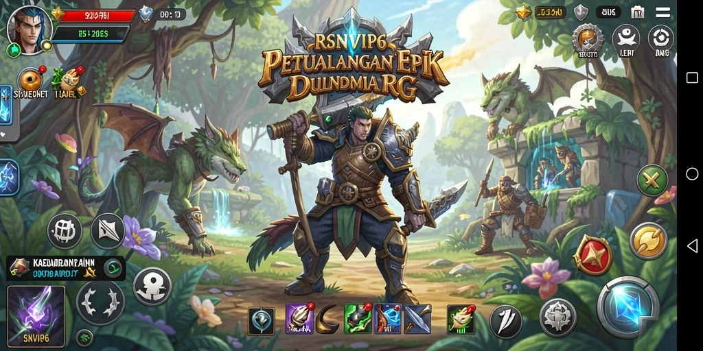 Tampilan gameplay RSNVIP6 yang seru dan mendebarkan dalam dunia RPG.