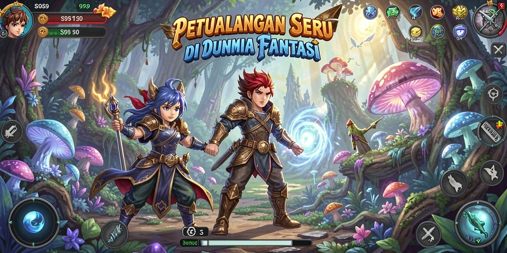 Tampilan gameplay seru dalam petualangan S9S9 yang menantang.