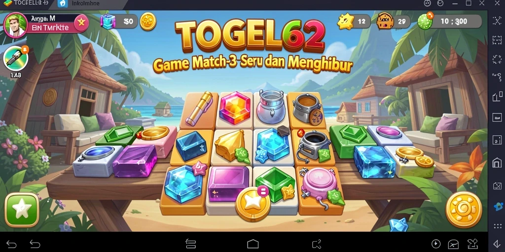 Screenshot gameplay TOGEL62 dengan tampilan menawan.