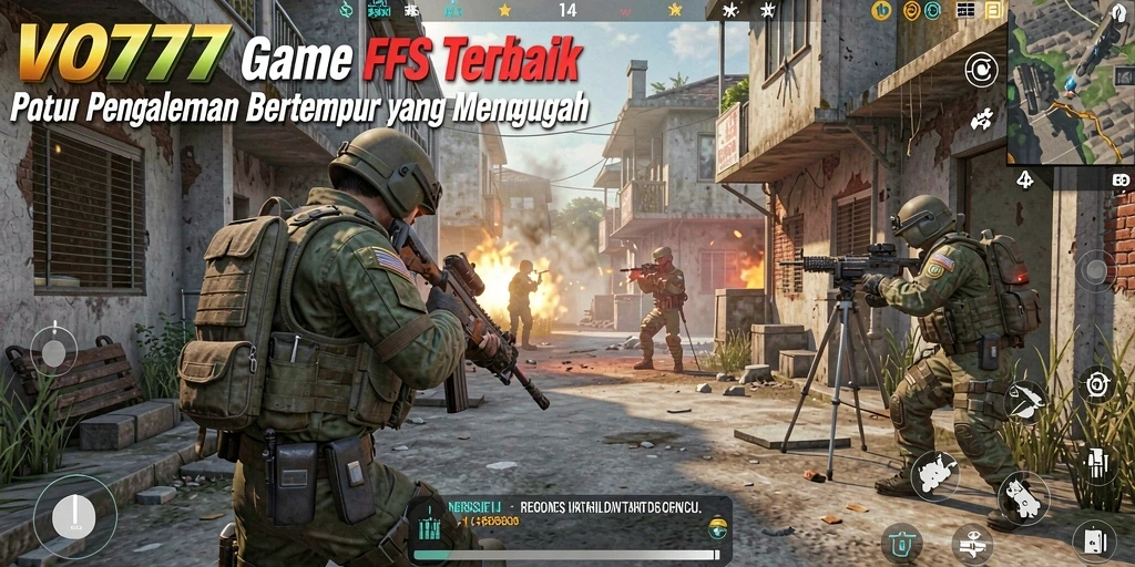 Screenshot menunjukkan momen mendebarkan dari gameplay VO777 dengan aksi FPS intens.