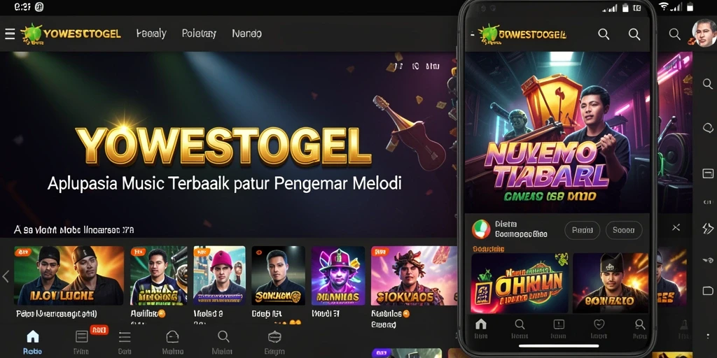 Tampilan gameplay YOWESTOGEL dengan lagu-lagu favorit.